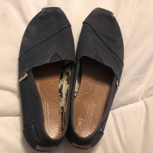 Navy blue Toms good condition